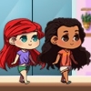 Ariel and Moana Princess on Vacation