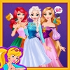 Disney Princesses Rainbow Dresses