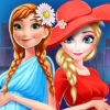 Elsa And Anna Pregnant Mall Shopping