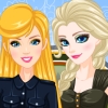 Elsa And Barbie's Army Look