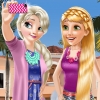 Elsa And Rapunzel Selfie Time