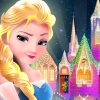 Elsa Builds the Frozen Castle