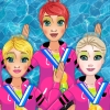 Princesses Synchronized Swimming