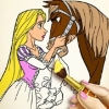 Rapunzel Princess Coloring Book