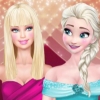 Super Model Elsa And Barbie